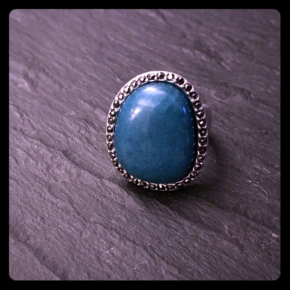 Lucky Brand turquoise statement ring